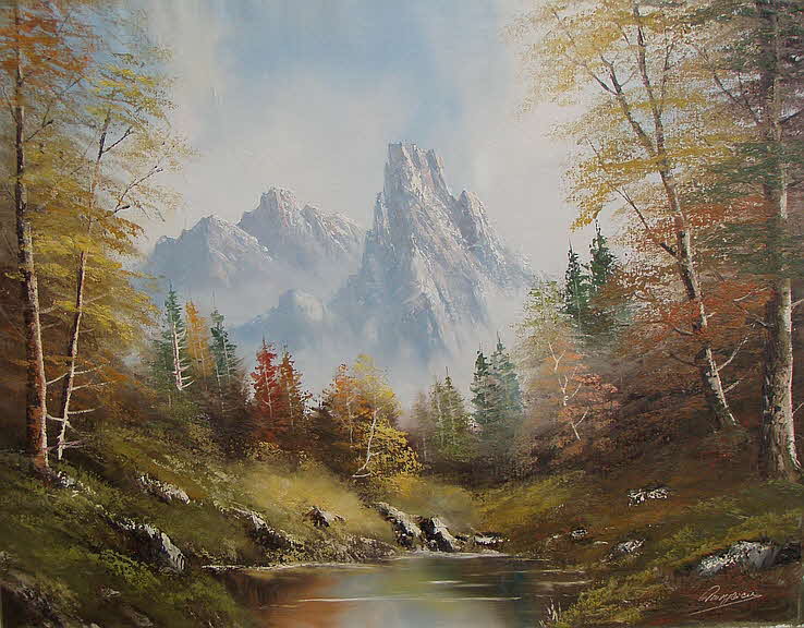 Burger - Berge in Tirol  um 1975 - 64 x 81 cm - 39 € mtl./K 450 €