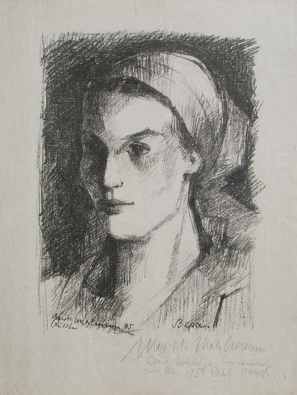 Max H. Mahlmann (1912 - 2000 Hamburg) - Bildniss einer russischen Frau - 1940 - 50 x 40 cm - 59 € mtl./K 650 €