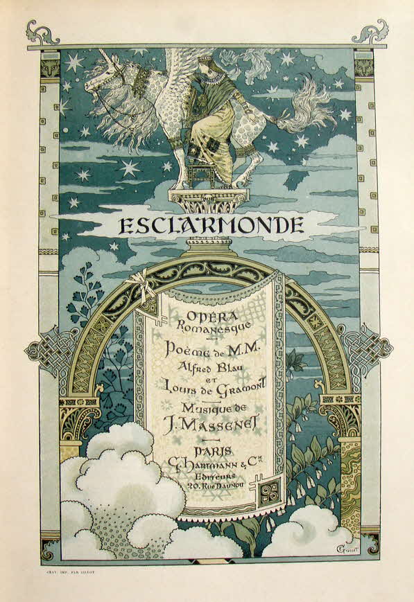 Jules mile Frdric Massenet (* 12. Mai 1842 in Montaud bei Saint-tienne;  13. August 1912 in Paris) war ein franzsischer Opernkomponist.

Esclarmonde - Romantische Oper in vier Akten, erste Auffhrung Paris 1889 - 39 € mtl./K 350 €