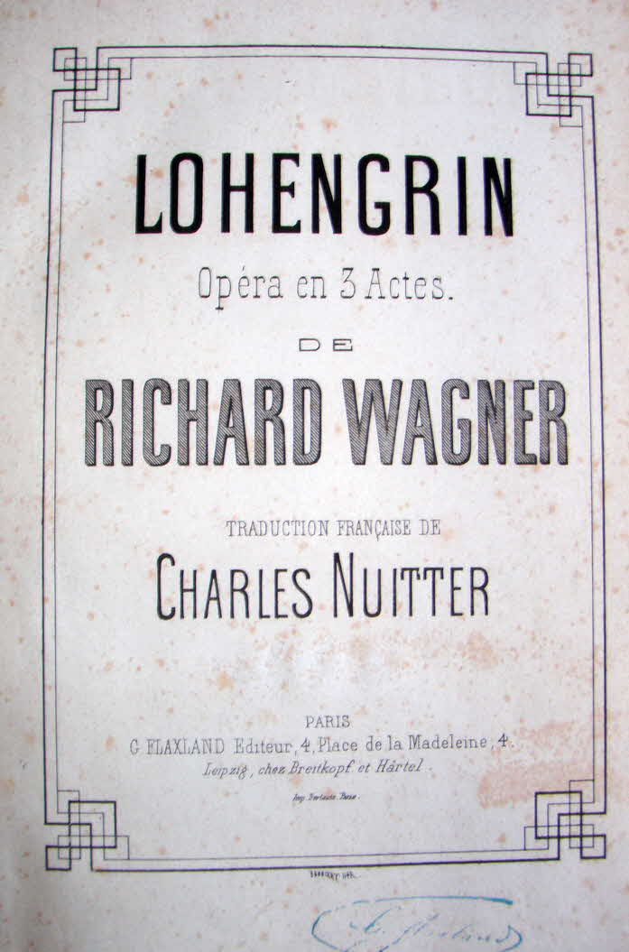 Richard Wagner (1813-1883)  Lohengrin   Libretto November 1845   Musik August 1847   Erstauffhrung 28.August 1850 Weimar - 39 € mtl./K 350 €
